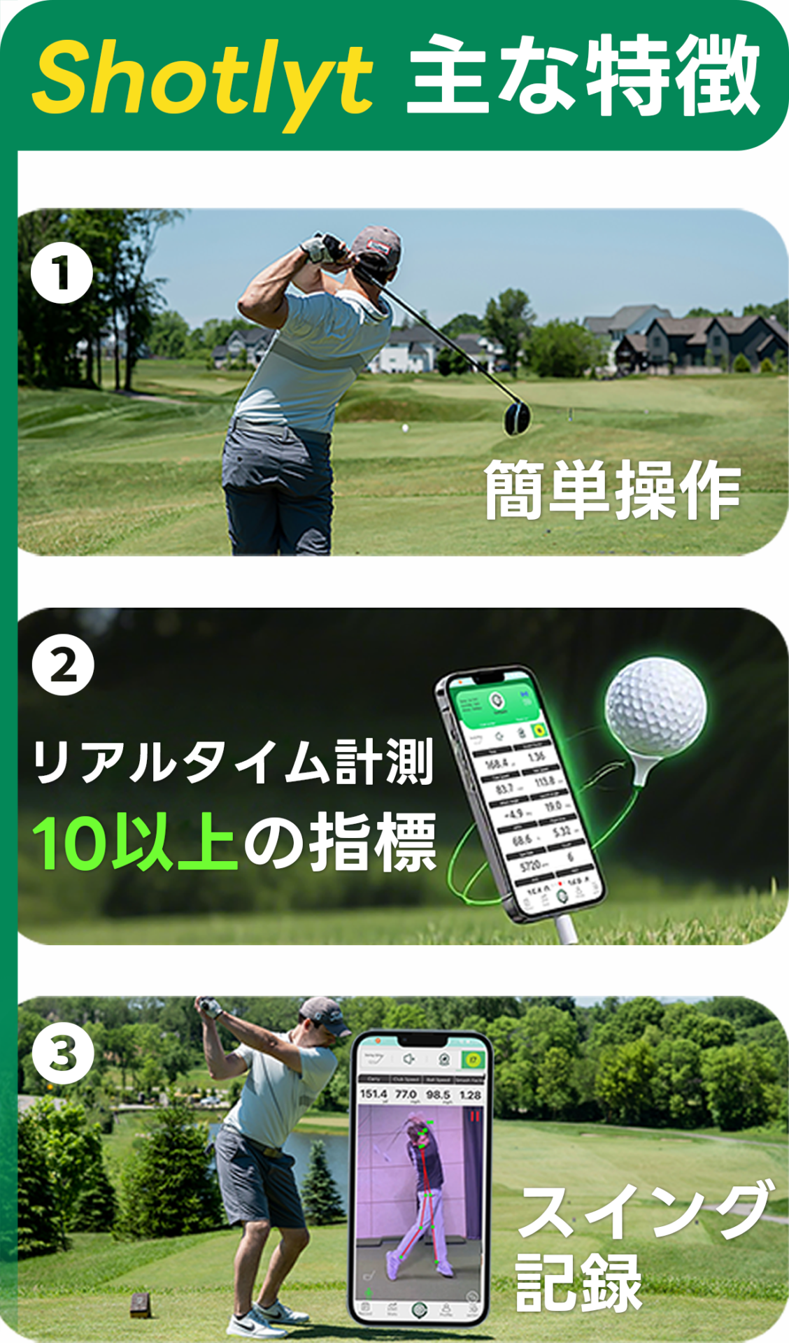 Shotlytゴルフローンチモニター - 画像 (11)