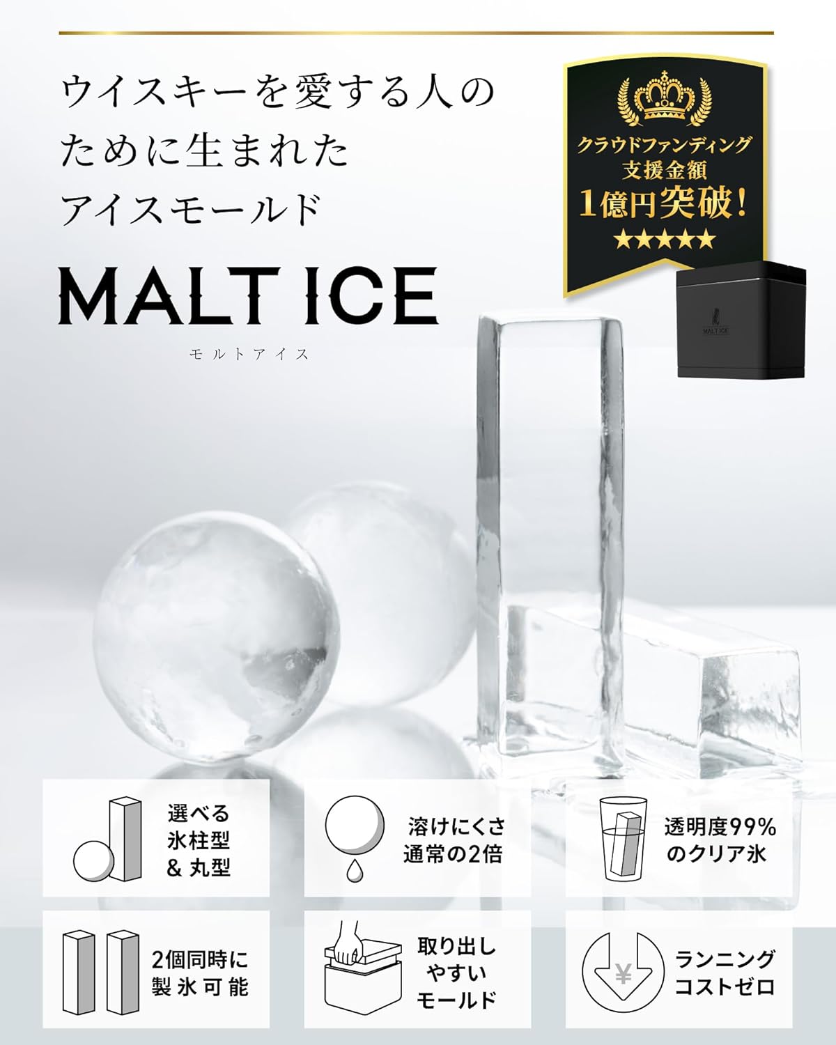 【正直レビュー】MALTICE(モルトアイス)レビュー|高い?ハイボール専用の氷は本当に必要か?