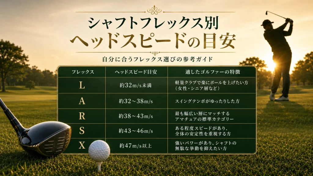 9割が知らない】シャフトフレックスの選び方は？ヘッドスピード別の